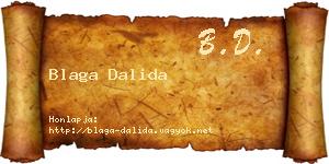 Blaga Dalida névjegykártya